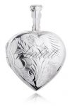 Srebrna zawieszka pr.925 Otwierane puzderko w kształcie serca