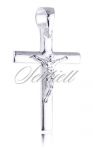 Srebrny krzyżyk (pr.925) Jezus Chrystus na krzyżu