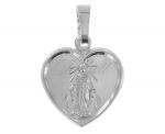 Srebrna zawieszka pr.925 Maria w kształcie serca