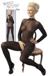 Catsuit with Lace Collar
