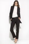 Czarne eleganckie spodnie sd16 - czarny - SD16
