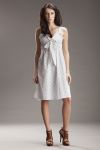 Delikatna sukienka z wiązaniem - biały - S18
